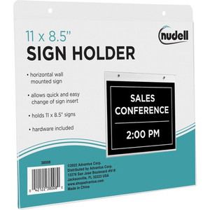 Golite nu-dell Sign Holder - Support 11" x 8.50" Media - Horizontal - Plastic - Clear Product Image 