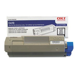 Oki 44315304 Toner, 8,000 Page-Yield, Black (OKI44315304) View Product Image