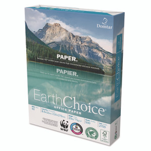 Domtar EarthChoice Office Paper, 92 Bright, 20 lb Bond Weight, 8.5 x 11, White, 500 Sheets/Ream, 10 Reams/Carton View Product Image