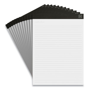 TRU RED Notepads, Wide/Legal Rule, 50 White 8.5 x 11.75 Sheets, 12/Pack TUD24419921 View Product Image