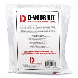 Big D Industries D'vour Clean-up Kit, Powder, All Inclusive Kit, 6/Carton (BGD169) View Product Image