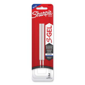 Sharpie S-Gel S-Gel 0.7 mm Pen Refills, Medium 0.7 mm Bullet Tip, Blue Ink, 2/Pack View Product Image
