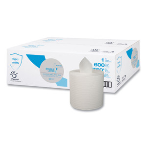 Papernet Double Layer Paper Towel, 1-Ply, 7.6 x 15, White, 600/Roll, 6 Rolls/Carton (SOD410083) View Product Image