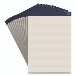 TRU RED Notepads, Wide/Legal Rule, 50 Ivory 8.5 x 11.75 Sheets, 12/Pack View Product Image
