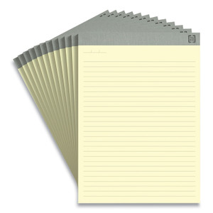 TRU RED Notepads, Wide/Legal Rule, 50 Canary-Yellow 8.5 x 11.75 Sheets, 12/Pack (TUD24419922) View Product Image