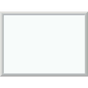 U Brands Melamine Non-Magnetic Dry-Erase Board - 24" (2 ft) Width x 18" (1.5 ft) Height - White Melamine Surface - Silver Aluminum Frame - Rectangle - Horizontal/Vertical Product Image 