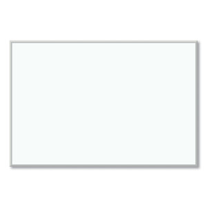 U Brands Melamine Dry Erase Board, 70 x 47, White Surface, Silver Frame (UBR033U0001) View Product Image