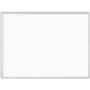 U Brands Melamine Non-Magnetic Dry-Erase Board - 48" (4 ft) Width x 36" (3 ft) Height - White Melamine Surface - Silver Aluminum Frame - Rectangle - Horizontal/Vertical Product Image 