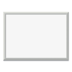 U Brands Magnetic Dry Erase Board with Aluminum Frame, 24" x 18" (Actual Size: 23" x 17"), White Surface, Satin Aluminum Frame View Product Image