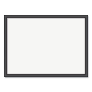 U Brands Magnetic Dry Erase Board with Wood Frame, 24" x 18" (Actual Size: 23" x 17"), White Surface, Black Wood Frame View Product Image