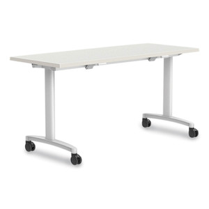 Union & Scale Workplace2.0 Nesting Training Table, Rectangular, 60w x 24d x 29.5h, Silver Mesh (UOS24393616) View Product Image