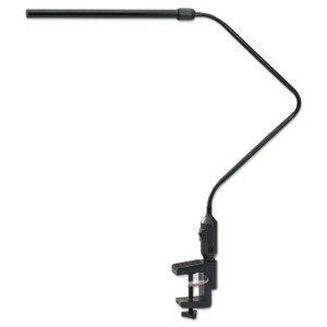 Alera LED Desk Lamp With Interchangeable Base Or Clamp, 5.13w x 21.75d x 21.75h, Black View Product Image