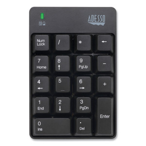 Adesso WKB6010UB Wireless 18-Key Numeric USB Keypad, Black (ADEWKB6010UB) View Product Image