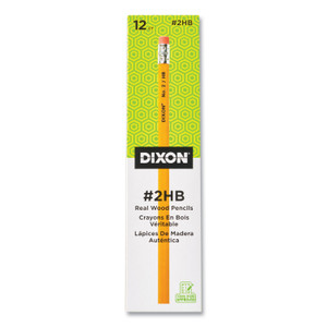 Dixon No. 2 Pencil, HB (#2), Black Lead, Yellow Barrel, Dozen View Product Image