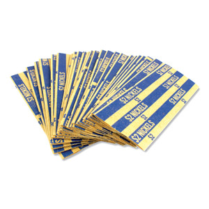 CONTROLTEK Flat Tubular Coin Wrap, Nickels, $2.00, Blue, 1,000/Box (CNK560043) View Product Image