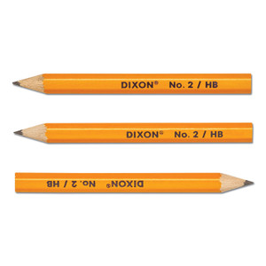 Dixon Golf Wooden Pencils, 0.7 mm, HB (#2), Black Lead, Yellow Barrel, 144/Box View Product Image