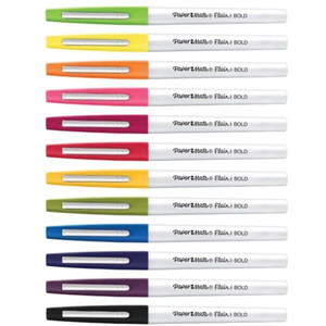 Paper Mate Flair Felt Tip Pens - Bold Pen Point - Assorted Ink - (PAP2125414) Product Image 
