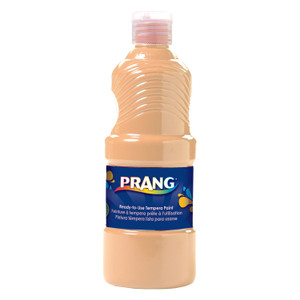 Prang Ready-to-Use Tempera Paint, Peach, 16 oz Dispenser-Cap Bottle (DIXX21634) View Product Image