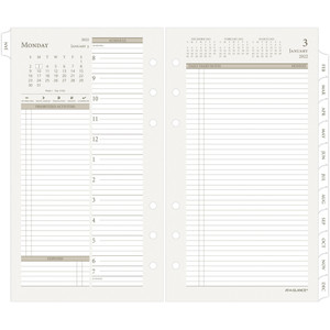 AT-A-GLANCE Refill,6HP,Daily,12 Mths,Jan-Dec,3-3/4"x6-3/4",WE (AAG471225) View Product Image