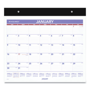 AT-A-GLANCE Repositionable Wall Calendar, 15 x 12, White/Blue/Red Sheets, 12-Month (Jan to Dec): 2024 View Product Image