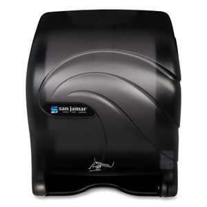 San Jamar Oceans Smart Essence Electronic Towel Dispenser, 11.88 x 9.1 x 14.4, Black View Product Image