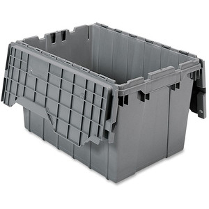 Akro-Mils Attached Lid Storage Container (AKM39120GREY) View Product Image
