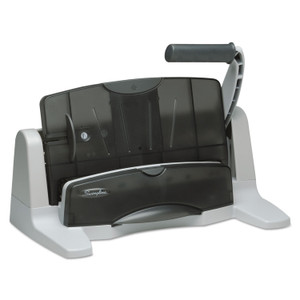 Swingline 40-Sheet LightTouch Heavy-Duty Two- to Seven-Hole Punch, 9/32" Holes, Black/Gray View Product Image