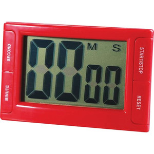 Ashley Productions, Inc. Digital Timer, Magnetic Backing, 2"Wx3/4"Lx3-3/4"H, Red (ASH10207) View Product Image