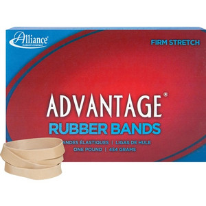 Alliance Rubber Advantage Rubber Bands - Size: #84 - 3.5" Length x 0.5" Width - Stretchable, Elastic - Natural Crepe Product Image 
