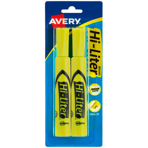 Avery Desk-Style Highlighters - Chisel Marker Point - (AVE24081) Product Image 
