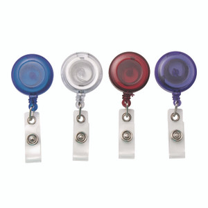 Advantus Clip-On Badge Reel, Extends 30", Assorted Colors, 20/Pack View Product Image