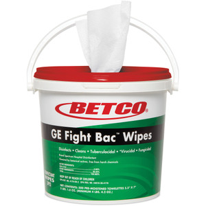 Betco Corporation Wipes,Disinfecting,w/Dispensing Bucket,5-1/2"x7",500,WE (BET3920100) View Product Image