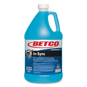 Betco Symplicity In-Sync Premium Hand Dishwashing Detergent, Fresh Ozonic Scent, 1 gal Bottle, 4/Carton Product Image
