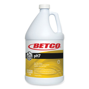 Betco pH7 Floor Cleaner, Lemon Scent, 1 gal Bottle, 4/Carton (BET1380400) View Product Image