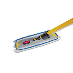 Rubbermaid Commercial Flow Flat Mop, Nylon, 18", White, (RCPQ805CT) View Product Image