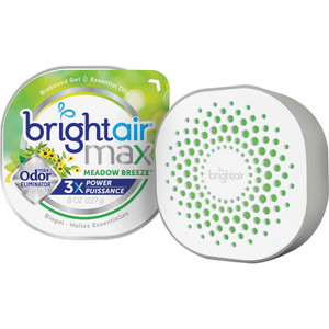 Bright Air Odor Eliminator Gel,Meadow Breeze,8 oz,5"x5"x1-4/5",6/CT,GN (BRI900438CT) View Product Image