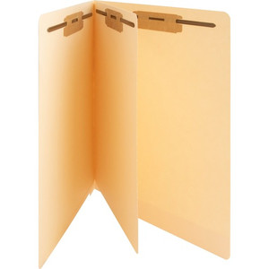 Business Source Letter Recycled Medical File Folder - 8 1/2" x 11" - 3/4" Expansion - 2" Fastener Capacity - End Tab Location - 11 pt. Product Image 