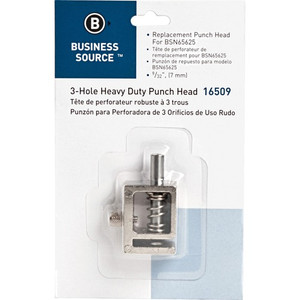 Business Source Replacement Punch Head, f/3HP, 9/32", Silver (BSN16509) View Product Image