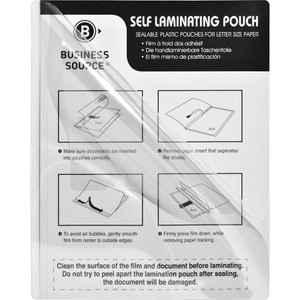 Business Source Laminating Document Pouches (BSN20860) View Product Image