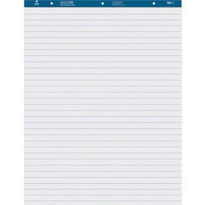 Business Source Easel Pad, Ruled, 50 Sheets, 27"x34", 2/CT, White (BSN38590) View Product Image