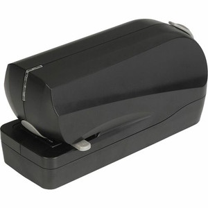 Business Source Electric Flat Clinch Stapler - Staples Upto 20 Sheet of 20lb Paper - Holds Upto 210 Staple - Full Strip - 6 x AA Battery Included - Black Product Image 
