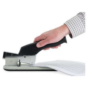 Business Source Heavy-Duty Stapler, 220 Shts Cap., Putty/Black (BSN62825) View Product Image