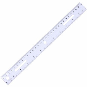 Business Source 12" Ruler - 12" Length x 1.3" Width - 1/16 Graduations - Metric, Imperial Measuring System - Plastic - White Product Image 
