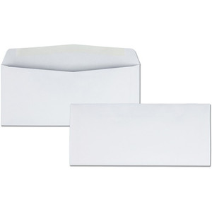 Business Source Regular Business Envelopes - Commercial - #10 - 9 1/2" Width x 4 1/8" Length - 24 lb - Gummed Product Image 
