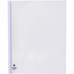 Business Source Report Cover - 1/8" Folder Capacity - 8 1/8" x 11" - Polypropylene - White Product Image 