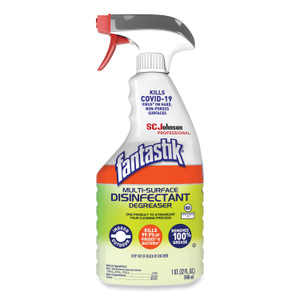 Fantastik Multi-Surface Disinfectant Degreaser, Herbal, 32 oz Spray Bottle (SJN311836EA) View Product Image