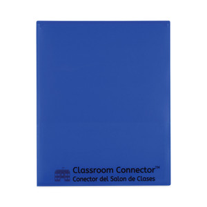 C-Line Classroom Connector Folders, 11 x 8.5, Blue, 25/Box (CLI32005) View Product Image