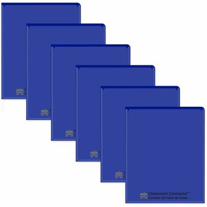C-Line Classroom Connector Letter Report Cover - 8 1/2" x 11" - 2 Internal Pocket(s) - Blue Product Image 