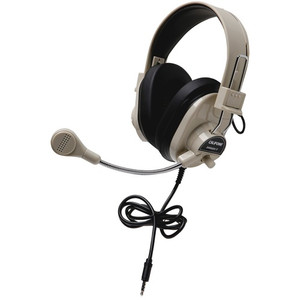 Califone International Rugged Headset w/To Go Plug, Beige (CII3066AVT) View Product Image