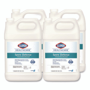 Clorox Healthcare Spore Defense Cleaner Disinfectant, Closed System, 1 gal Refill Bottle, 4/Carton View Product Image